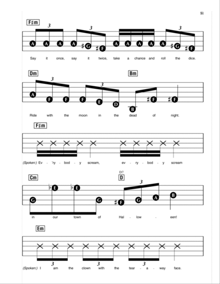 This Is Halloween (from The Nightmare Before Christmas) Electronic Keyboard scores gallery preview page 6