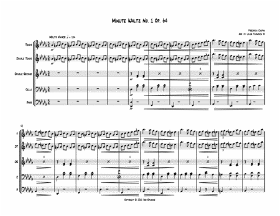 Minute Waltz No. 1 Op 64 Steel Pan scores gallery preview page 2