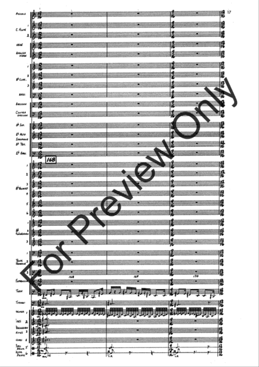 Agincourt Hymn (Score) Concert Band scores gallery preview page 21