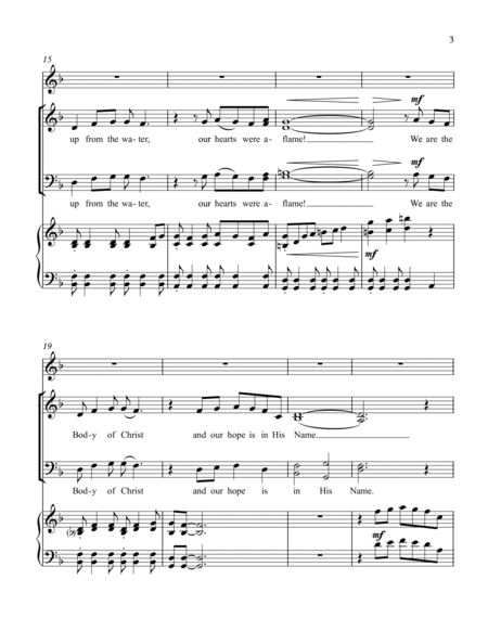 We Are The Body of Christ (SATB, Piano, Opt. Flute) image number null