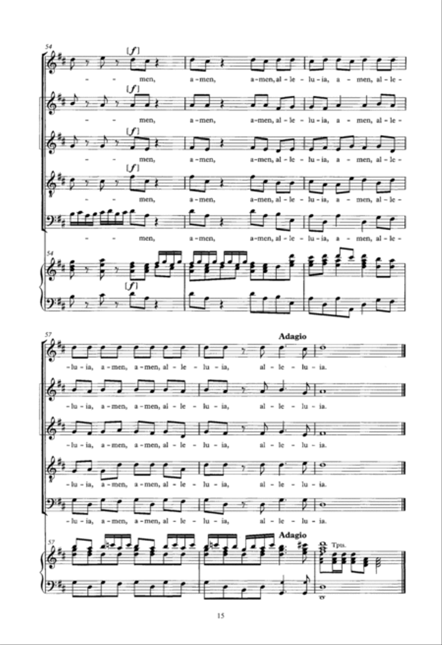 Zadok The Priest (arr. Donald Burrows) Choir scores gallery preview page 15