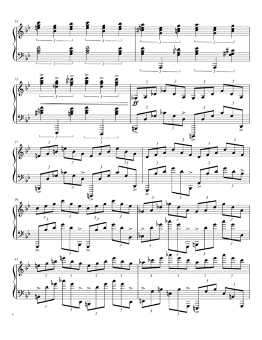 Drowned Piano Solo scores gallery preview page 4