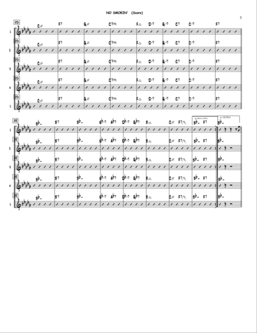 No Smokin Electric Guitar scores gallery preview page 6