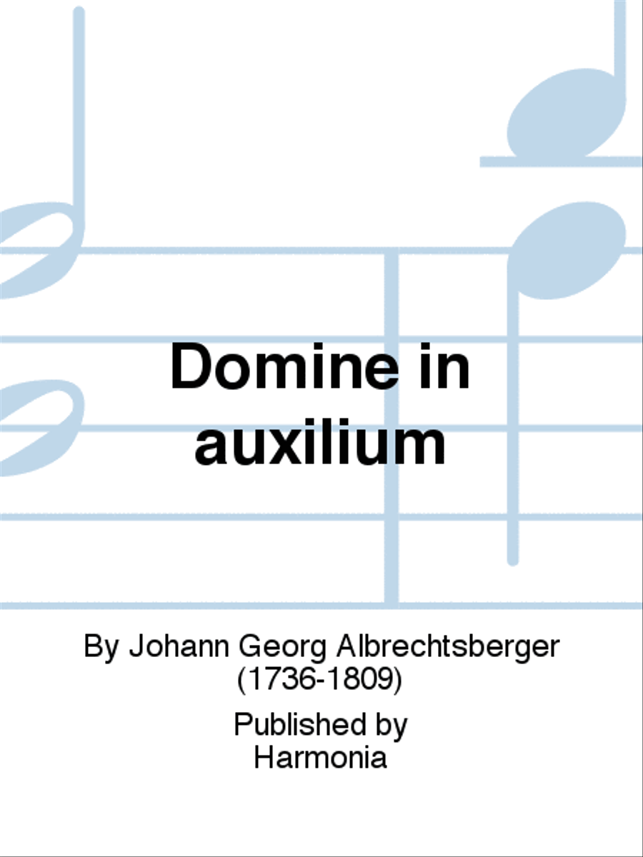 Domine in auxilium 4-Part scores gallery preview page 1