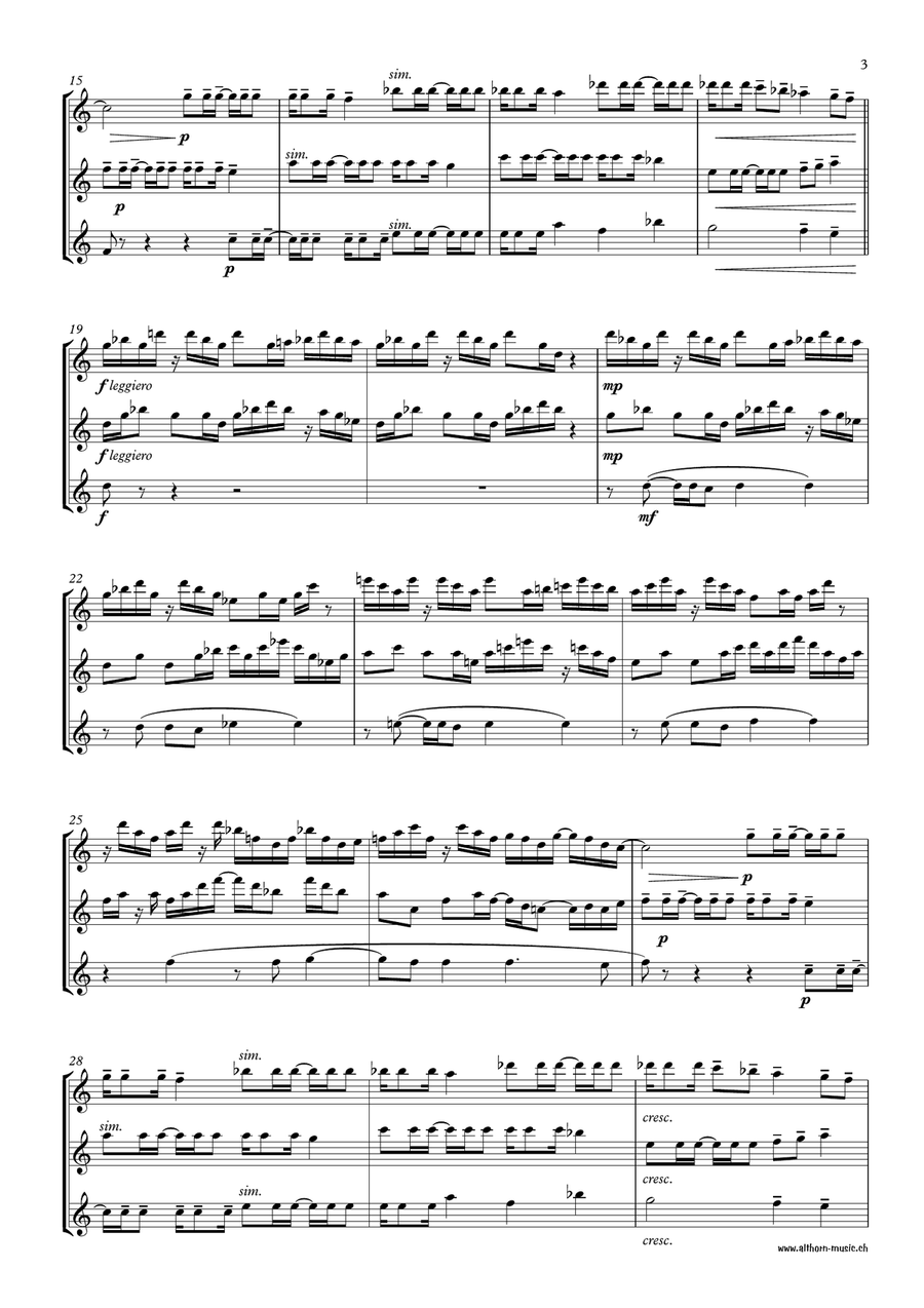 Akheloides Flute Trio scores gallery preview page 4
