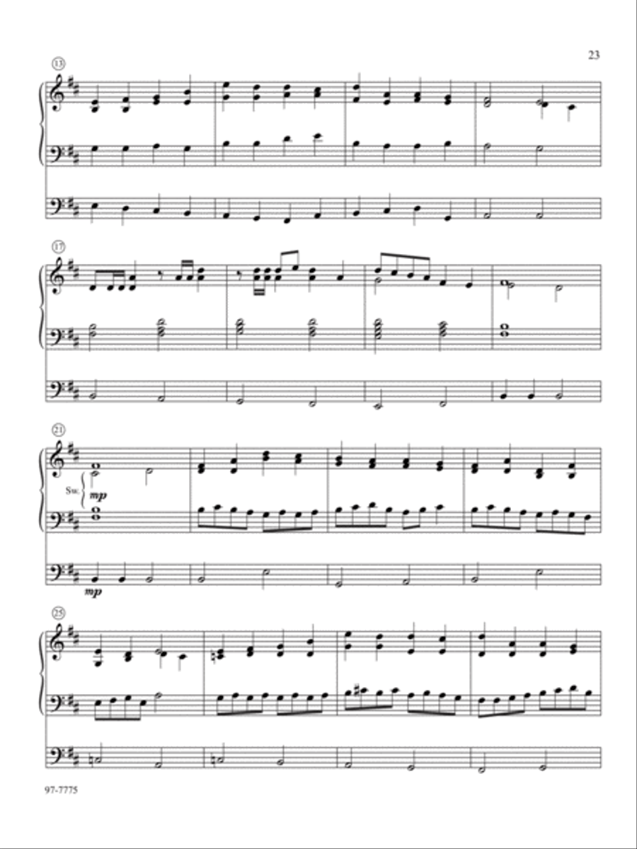 Five Preludes of Praise, Set 10 Organ scores gallery preview page 11