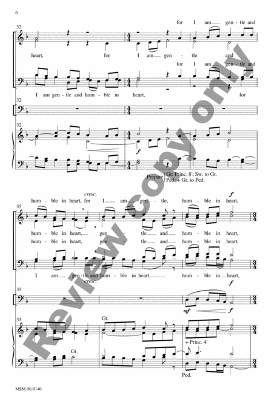 Come to Me, All You Who Labor 4-Part scores gallery preview page 13