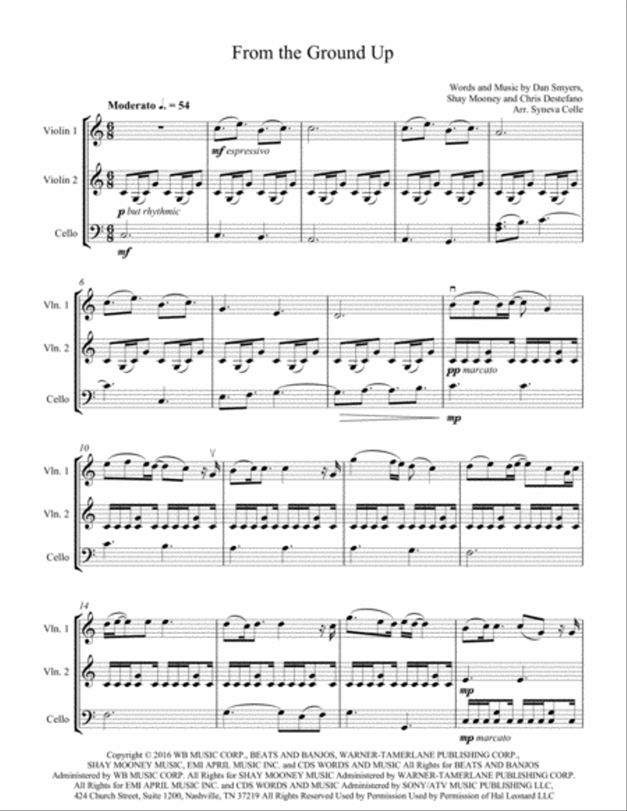 From The Ground Up From The Ground Up String Trio scores gallery preview page 2