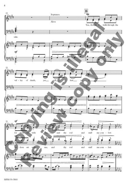 The Lord Is My Shepherd from "Requiem" (Choral Score) image number null