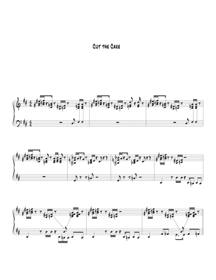 Cut The Cake Voice scores gallery preview page 1