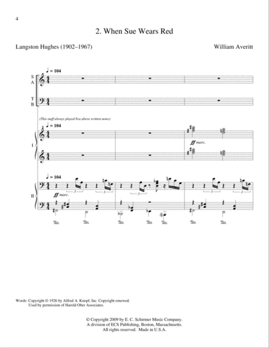 Afro-American Fragments Afro-American Fragments 4-Part scores gallery preview page 5