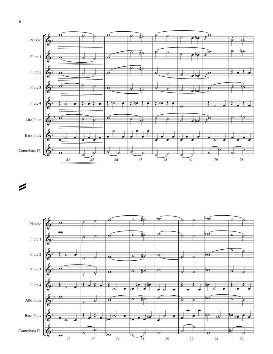 Thunder and Blazes Woodwind Ensemble scores gallery preview page 6