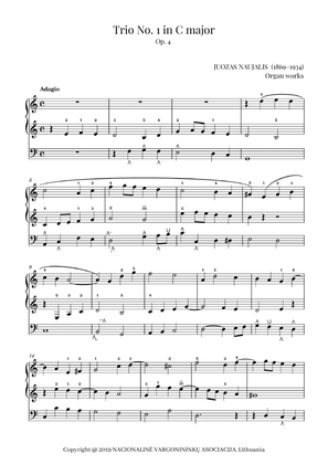Trio No. 1 in C major, Op. 4 by Juozas Naujalis (1869–1934)