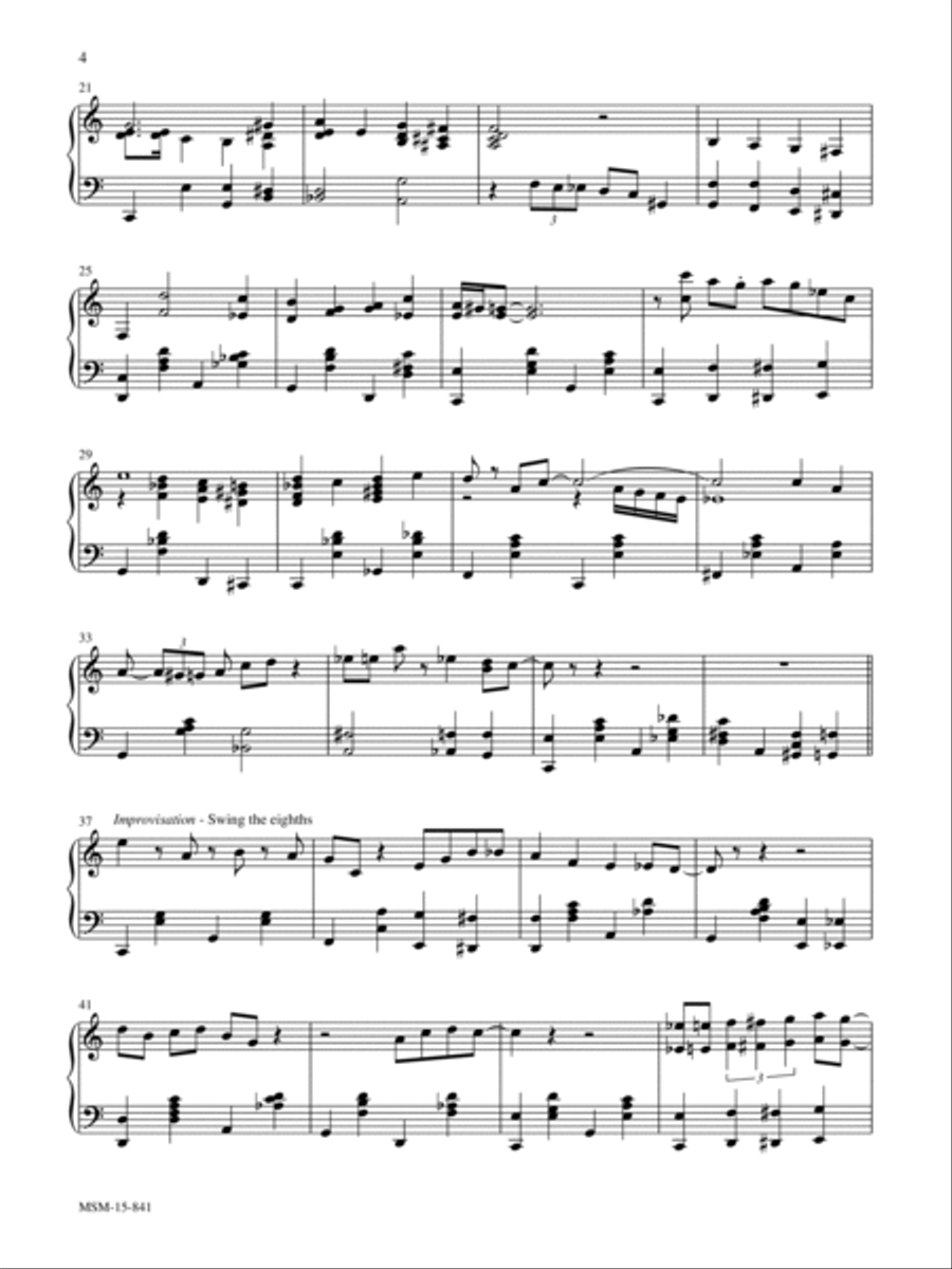 Just a Closer Walk with Thee Piano Solo scores gallery preview page 2