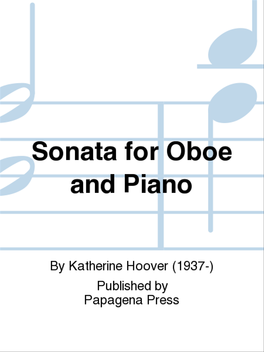 Sonata for Oboe and Piano Chamber Music scores gallery preview page 1