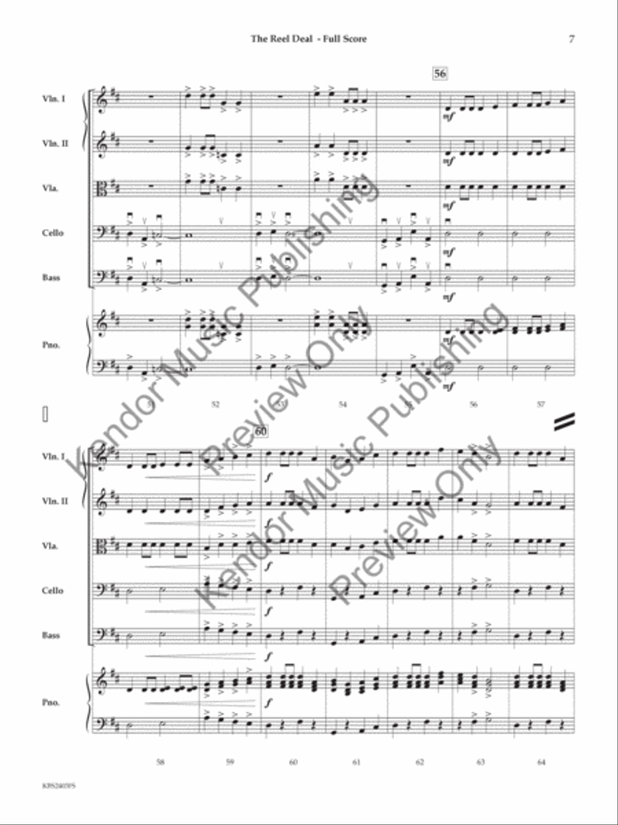 The Reel Deal (Score) String Orchestra scores gallery preview page 8