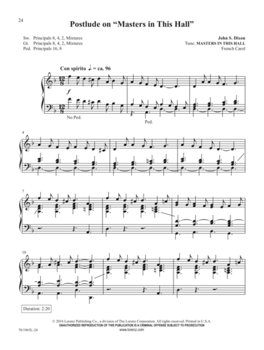 Christmas Presents for Organ Organ Solo scores gallery preview page 11