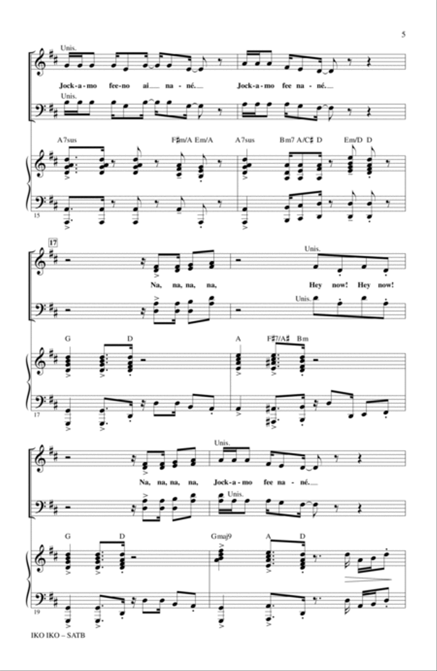 Iko Iko Iko Iko 4-Part scores gallery preview page 3