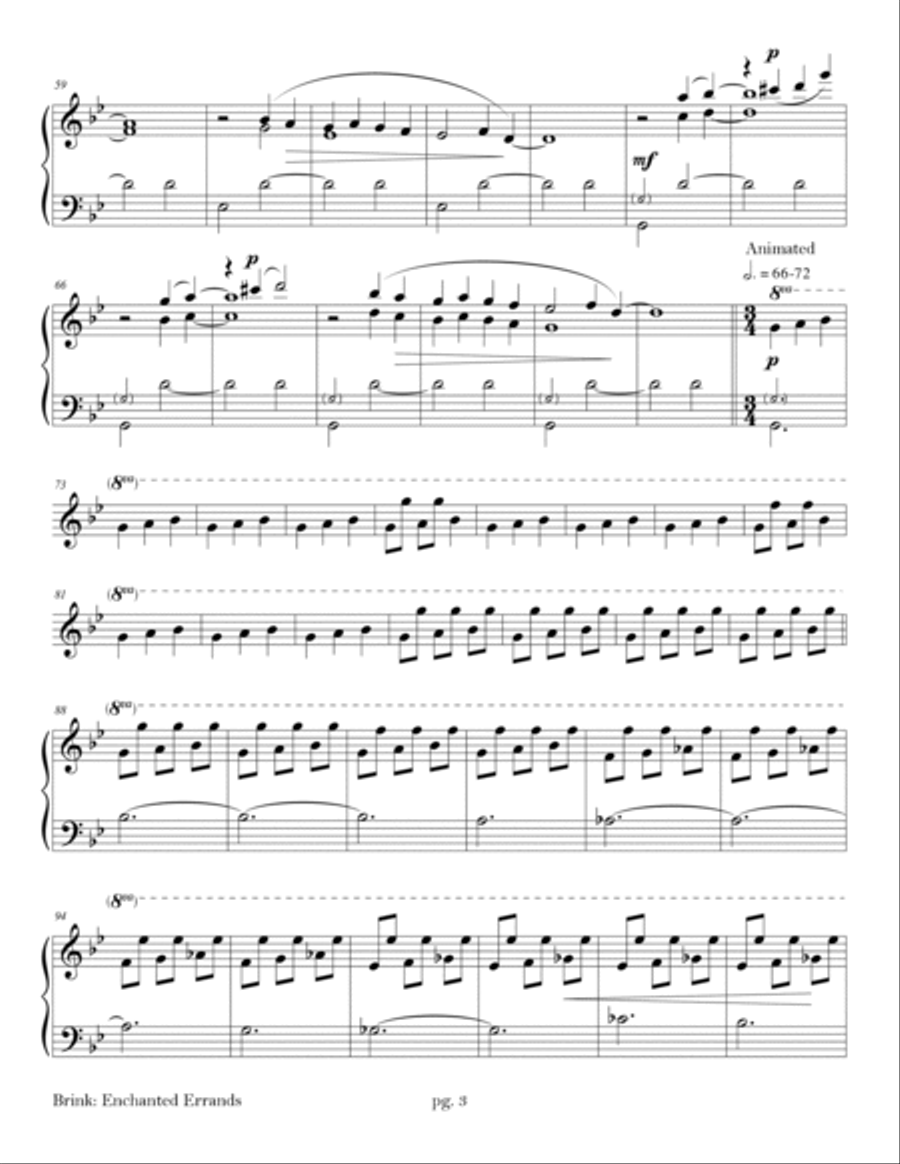 Enchanted Errands Glockenspiel scores gallery preview page 3