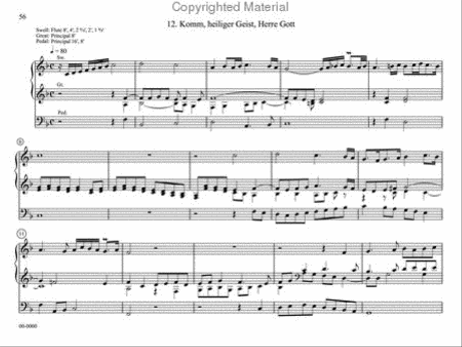 Chorale Preludes of Dietrich Buxtehude Organ scores gallery preview page 11