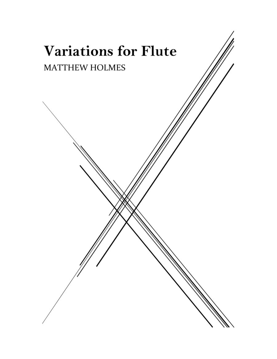 Variations for Flute Chamber Music scores gallery preview page 1