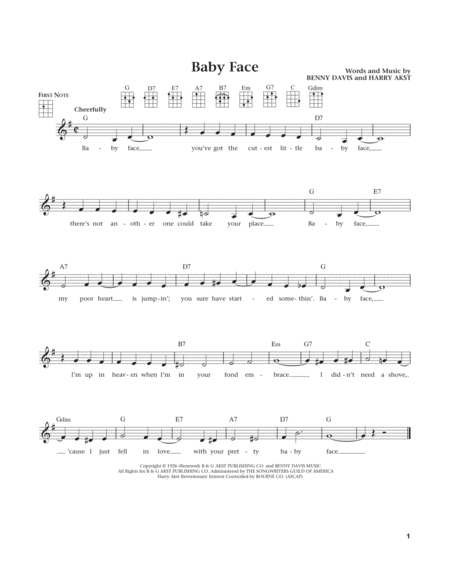 Baby Face (from The Daily Ukulele) (arr. Liz and Jim Beloff)