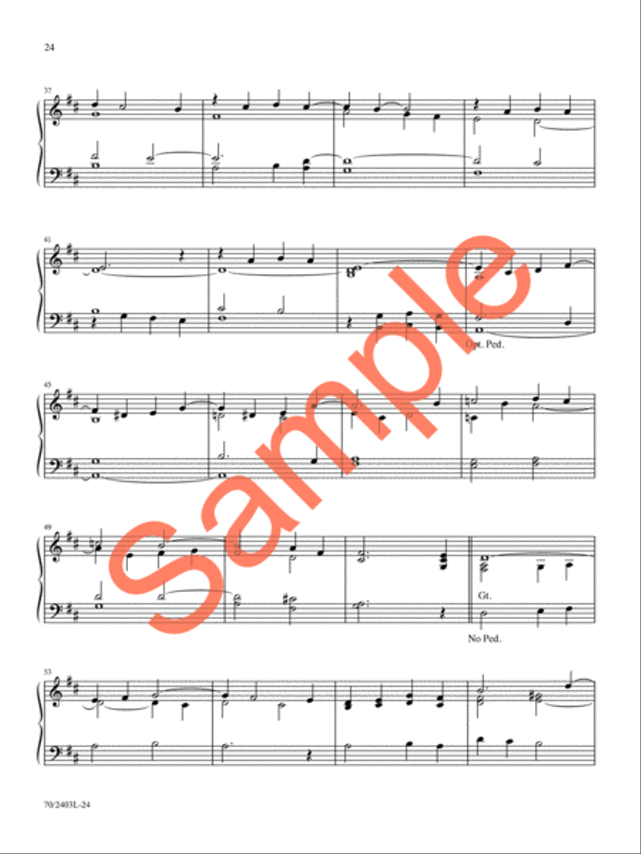 A Treasury of Hymns, Vol. 2 Organ Solo scores gallery preview page 19