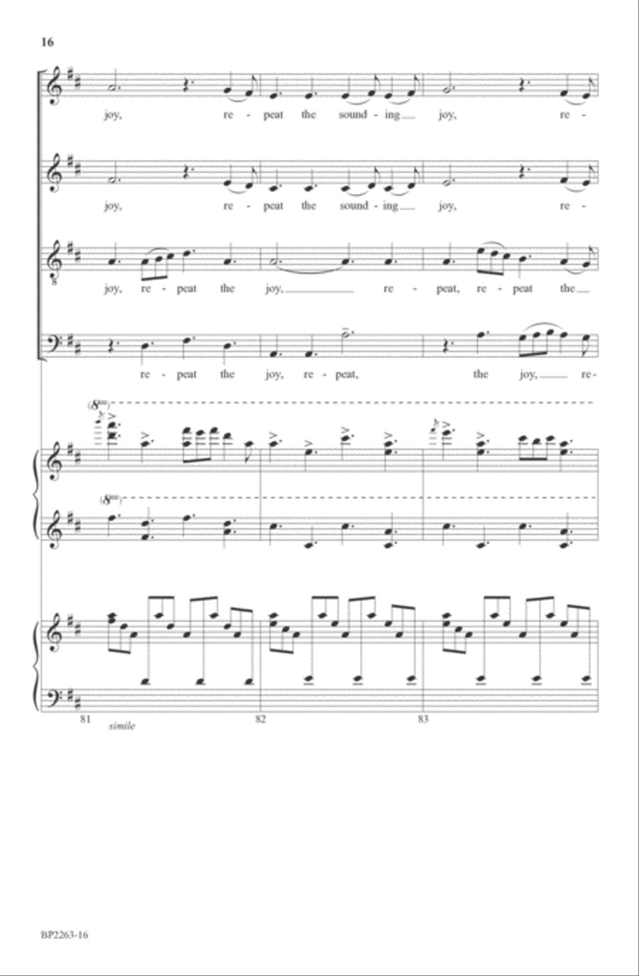 Joy to the World! 4-Part scores gallery preview page 16