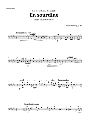 En sourdine by Debussy for Double Bass