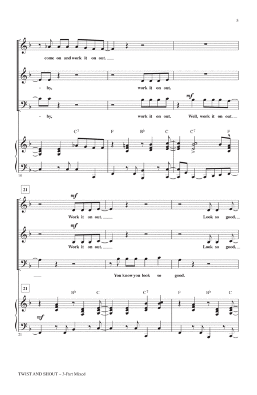 Twist And Shout 3-Part scores gallery preview page 3