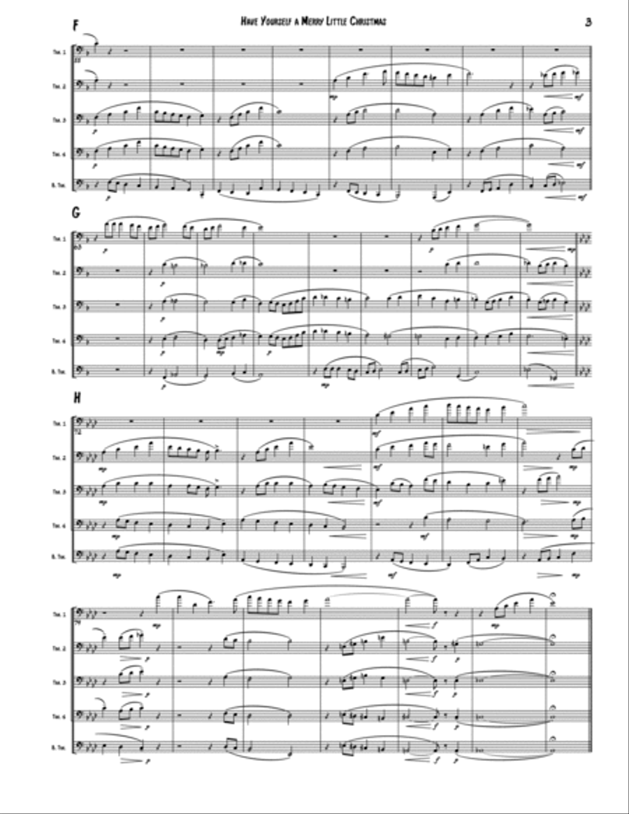 Have Yourself A Merry Little Christmas from MEET ME IN ST. LOUIS Trombone scores gallery preview page 3