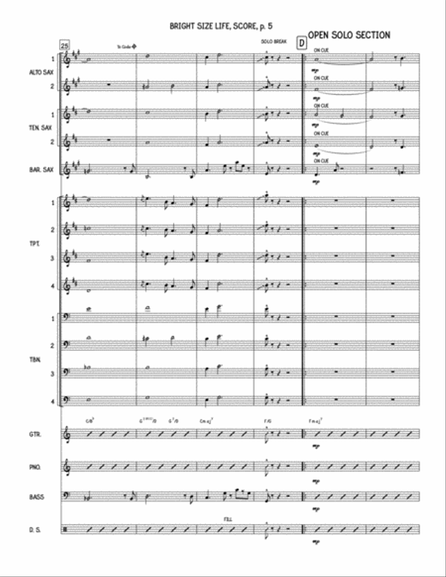Bright Size Life Jazz Ensemble scores gallery preview page 5
