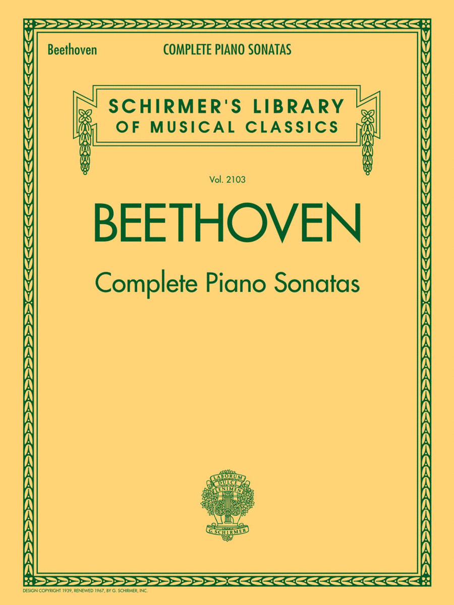 Beethoven – Complete Piano Sonatas Piano Solo scores gallery preview page 1