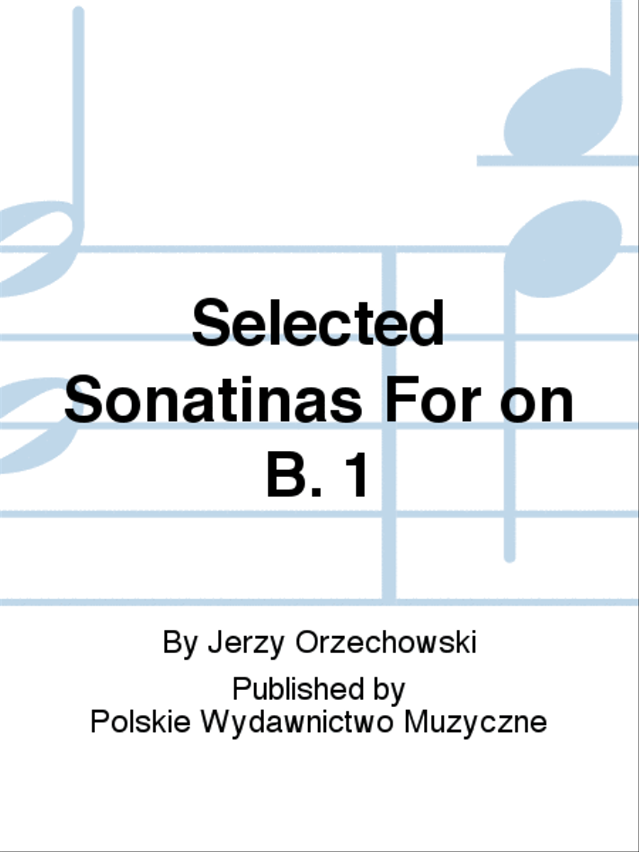 Selected Sonatinas For on B. 1 Accordion scores gallery preview page 1