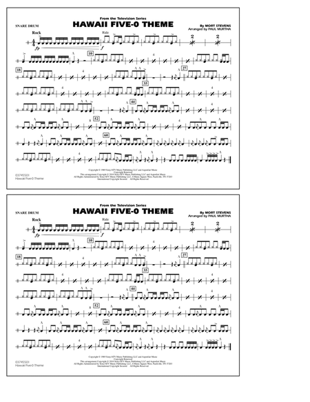 Hawaii Five-O Theme - Snare Drum