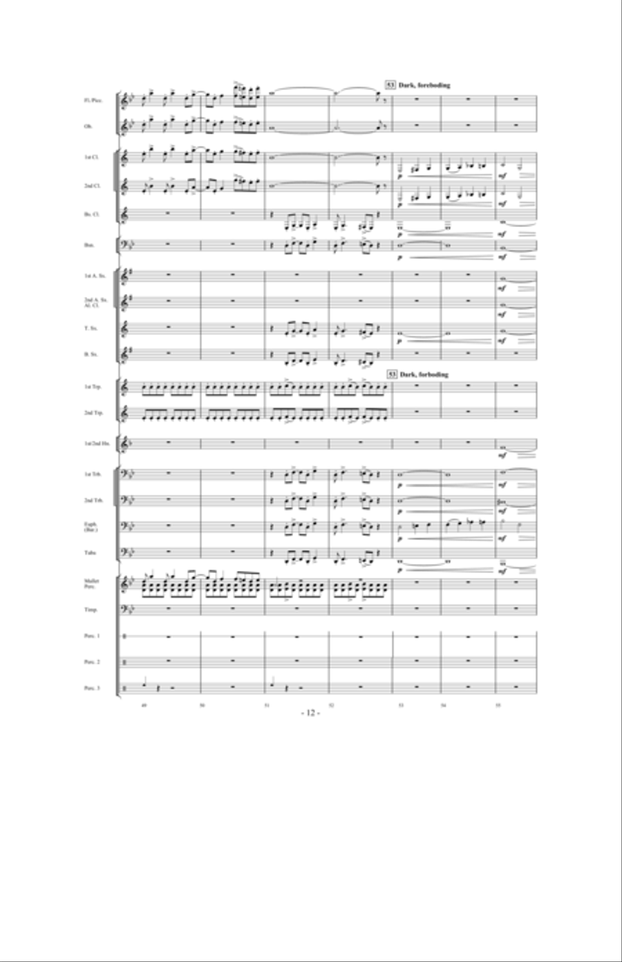 Night Ride Through Metropolis Concert Band scores gallery preview page 11