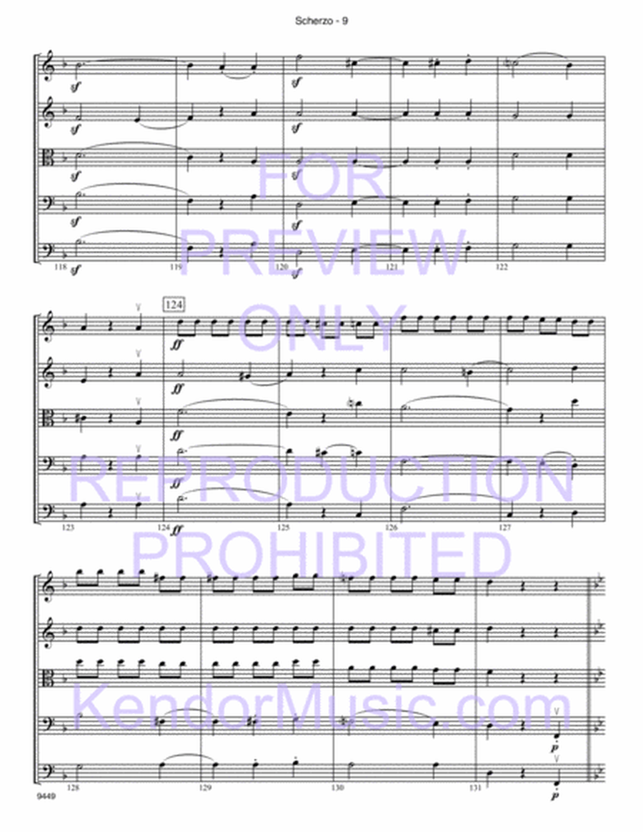 Scherzo (3rd Movement From Symphony No. 1) (Full Score)
