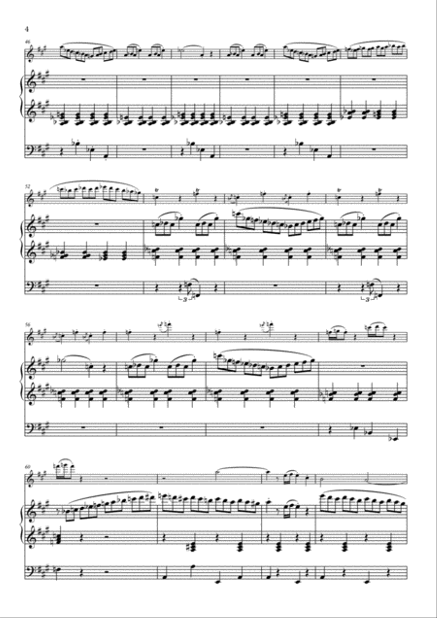 Scherzo brillante for piccolo (flute) and organ Woodwind Duet scores gallery preview page 4