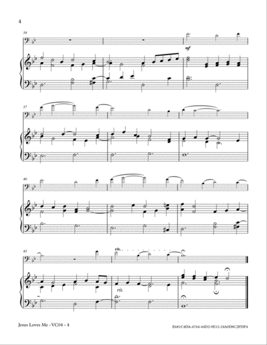 Jesus Loves Me Jesus Loves Me Piano scores gallery preview page 4