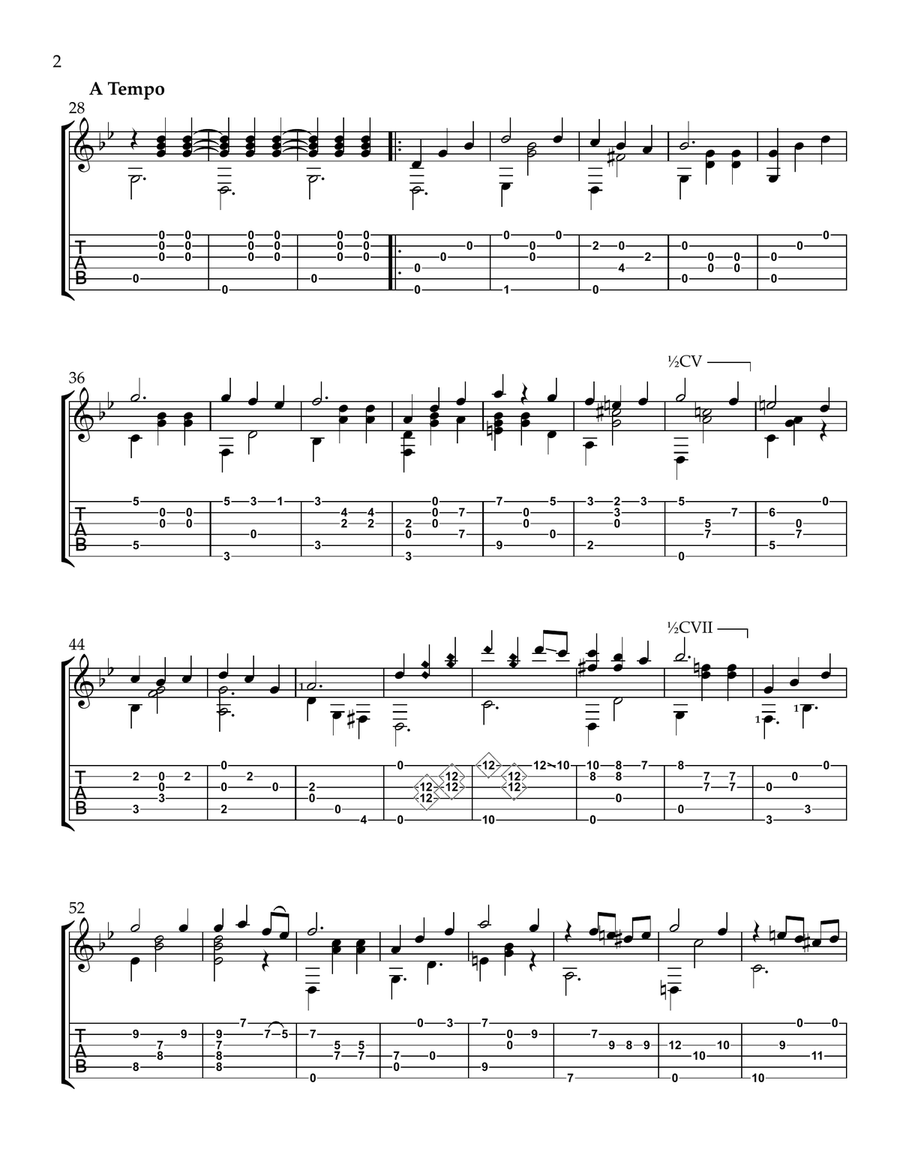 Merry-Go-Round Of Life Merry-Go-Round Of Life Guitar Solo scores gallery preview page 2