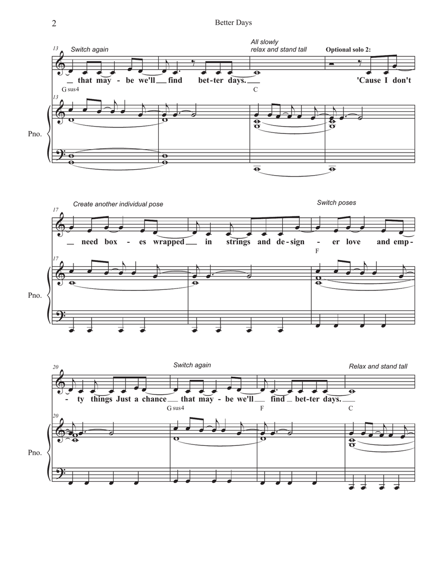 Better Days 2-Part scores gallery preview page 2