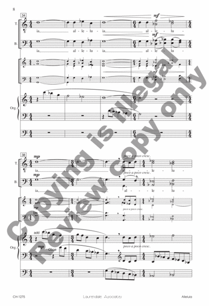 Alleluia (Choral Score) image number null