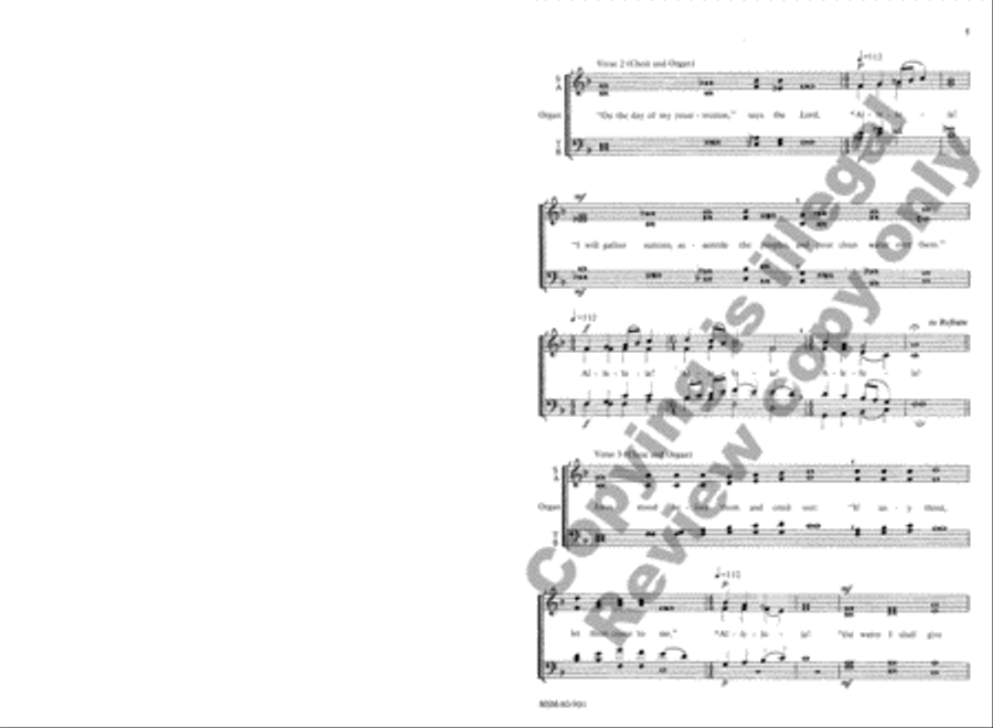 Music for the Rite of Sprinkling 4-Part scores gallery preview page 4