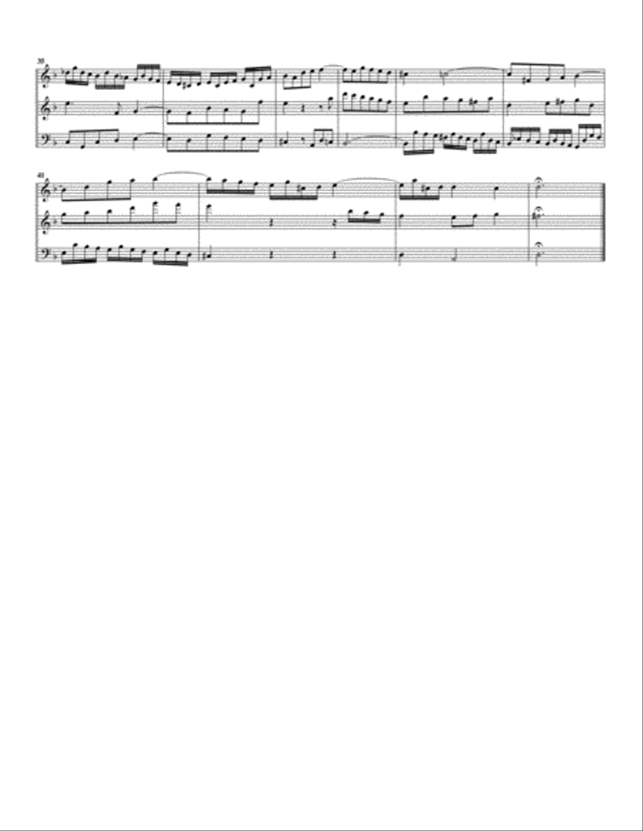 Sinfonia (Three part invention) no.7, BWV 793 (arrangement for 3 recorders) Soprano Recorder scores gallery preview page 2