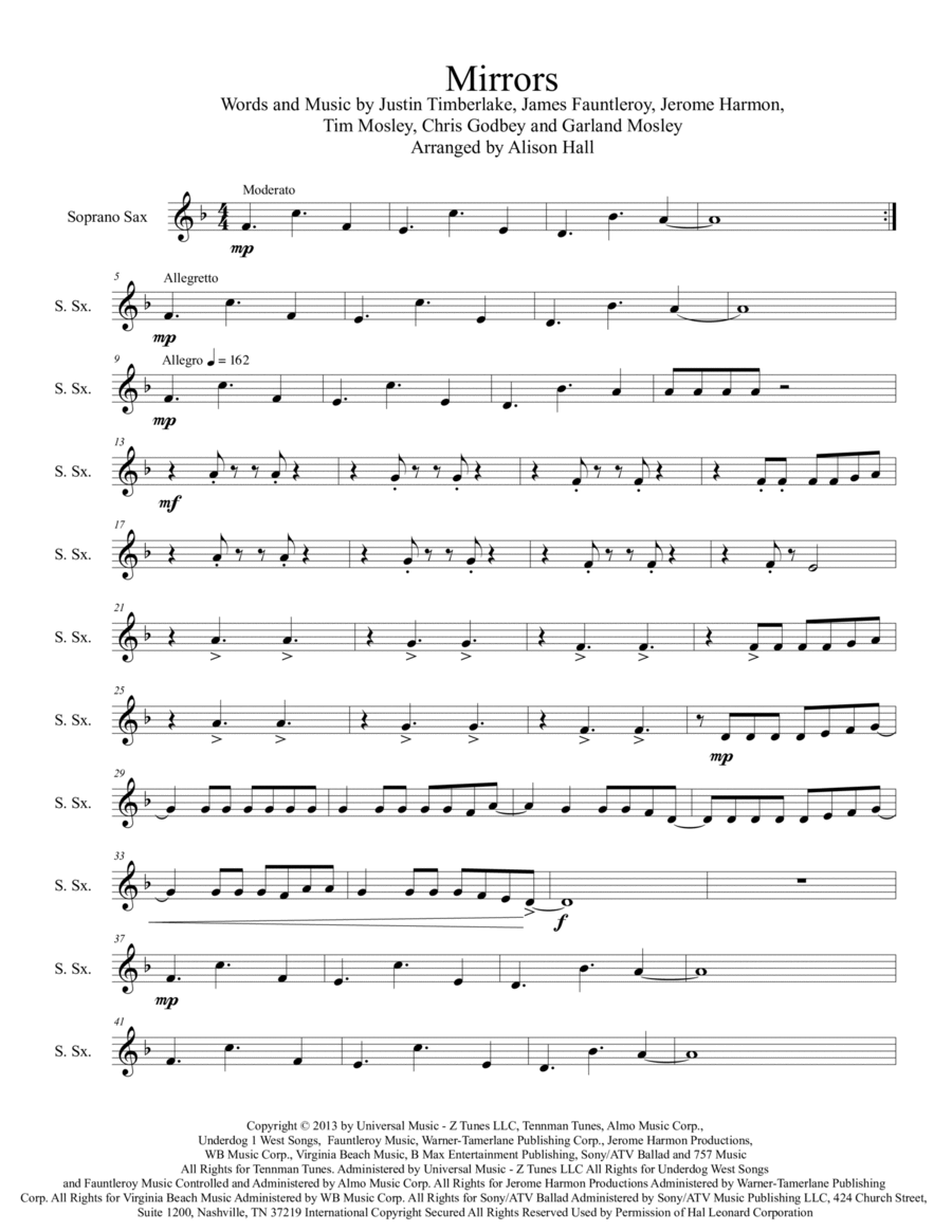 Mirrors Woodwind Quartet scores gallery preview page 1
