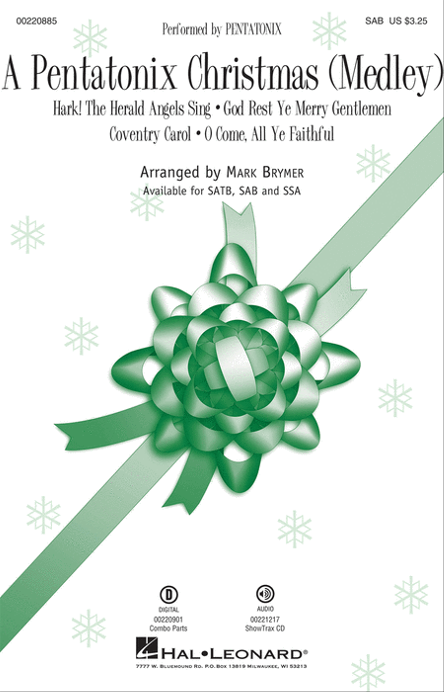 A Pentatonix Christmas 3-Part scores gallery preview page 1