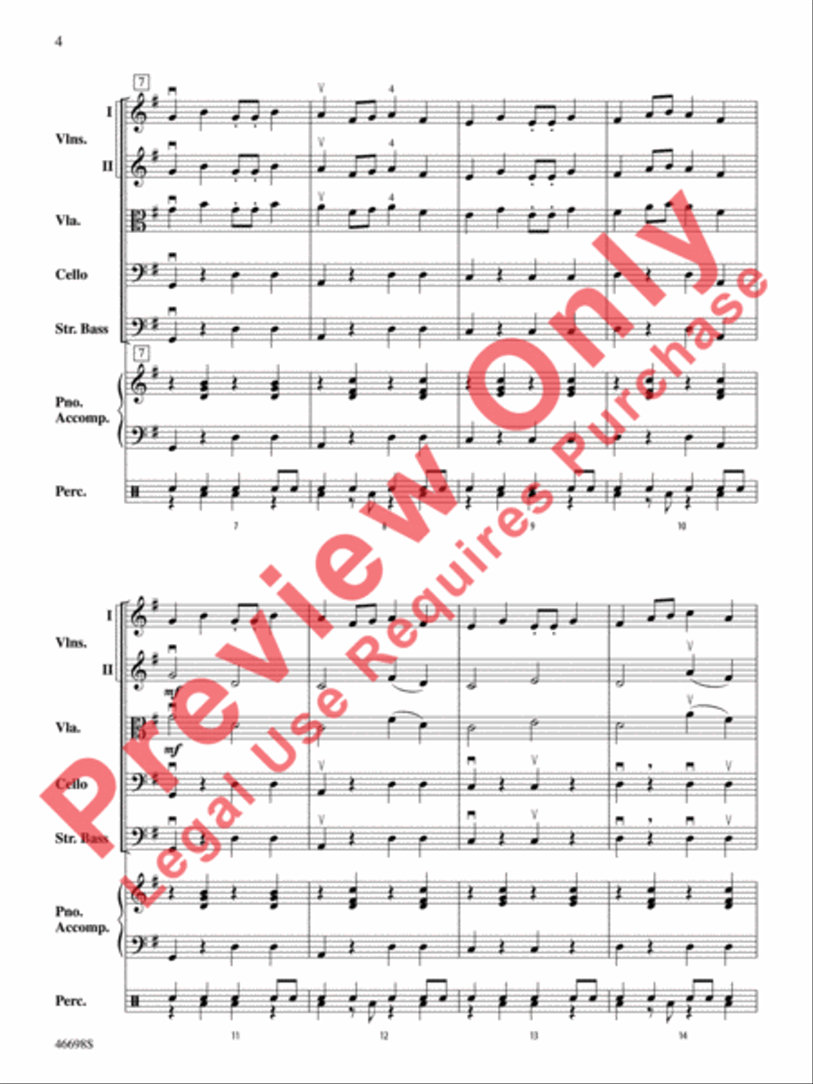 Fiesta Time! String Orchestra scores gallery preview page 5