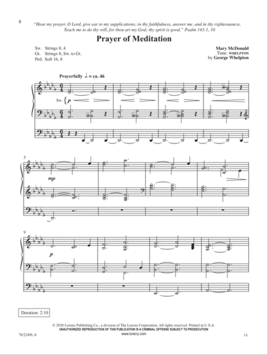 Declare His Glory Organ Solo scores gallery preview page 4