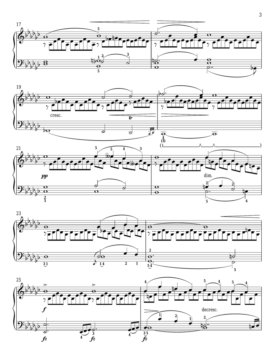 Impromptu No. 3 In G-Flat Major Piano Solo scores gallery preview page 3