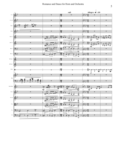 Romance and Dance for Horn and Orchestra (with piano reduction of orchestra)